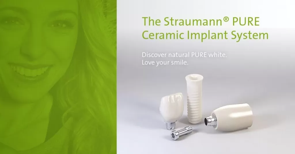 Pure - керамические имплантаты Штрауман белого цвета
